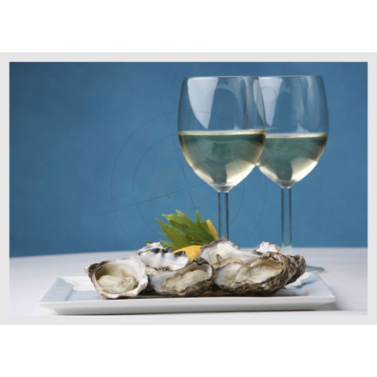 White wine with oysters