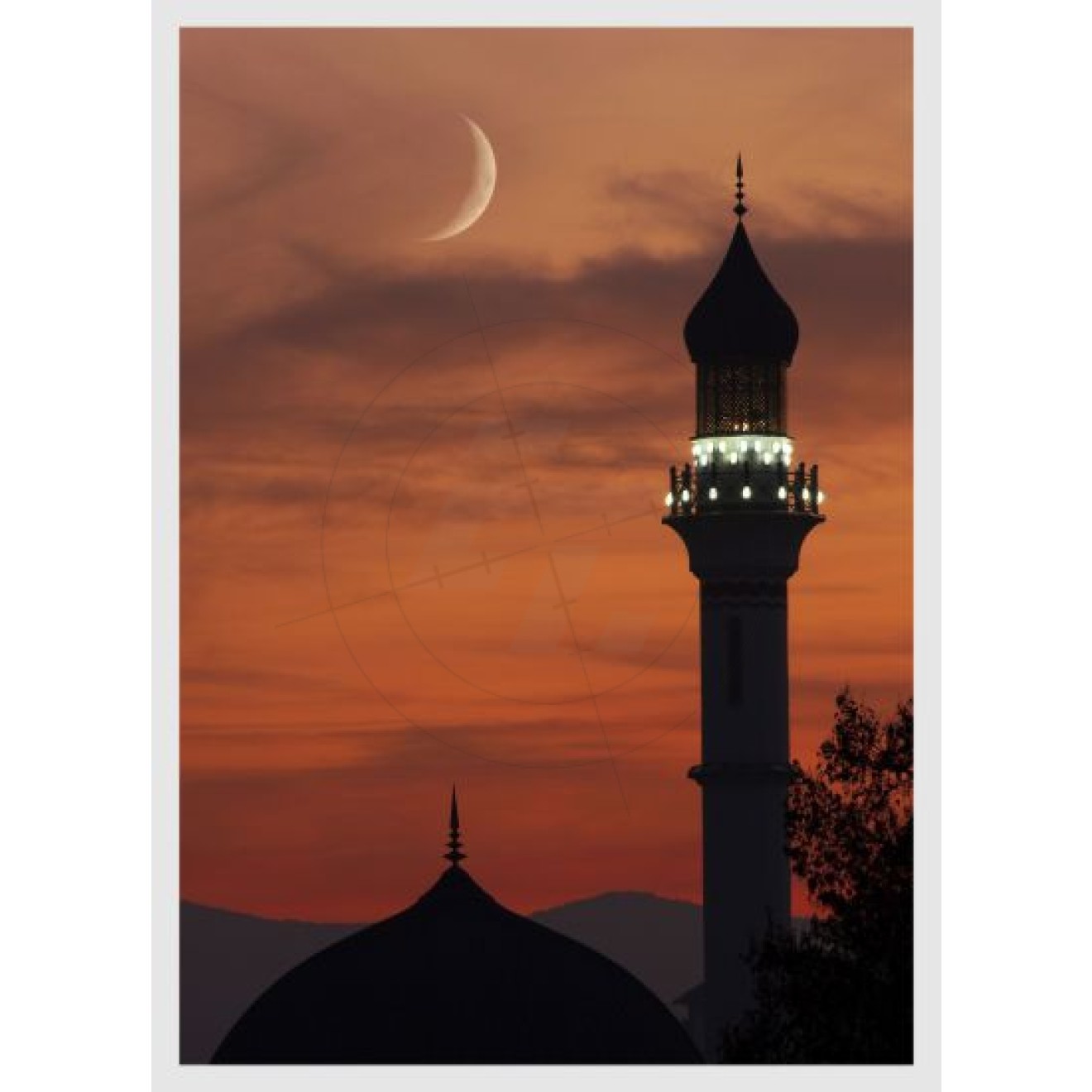 Moonlight over the mosque