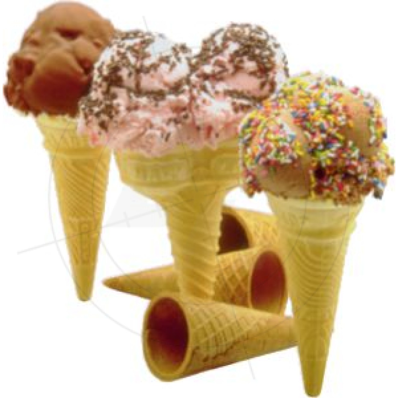Sticker ice cream cones
