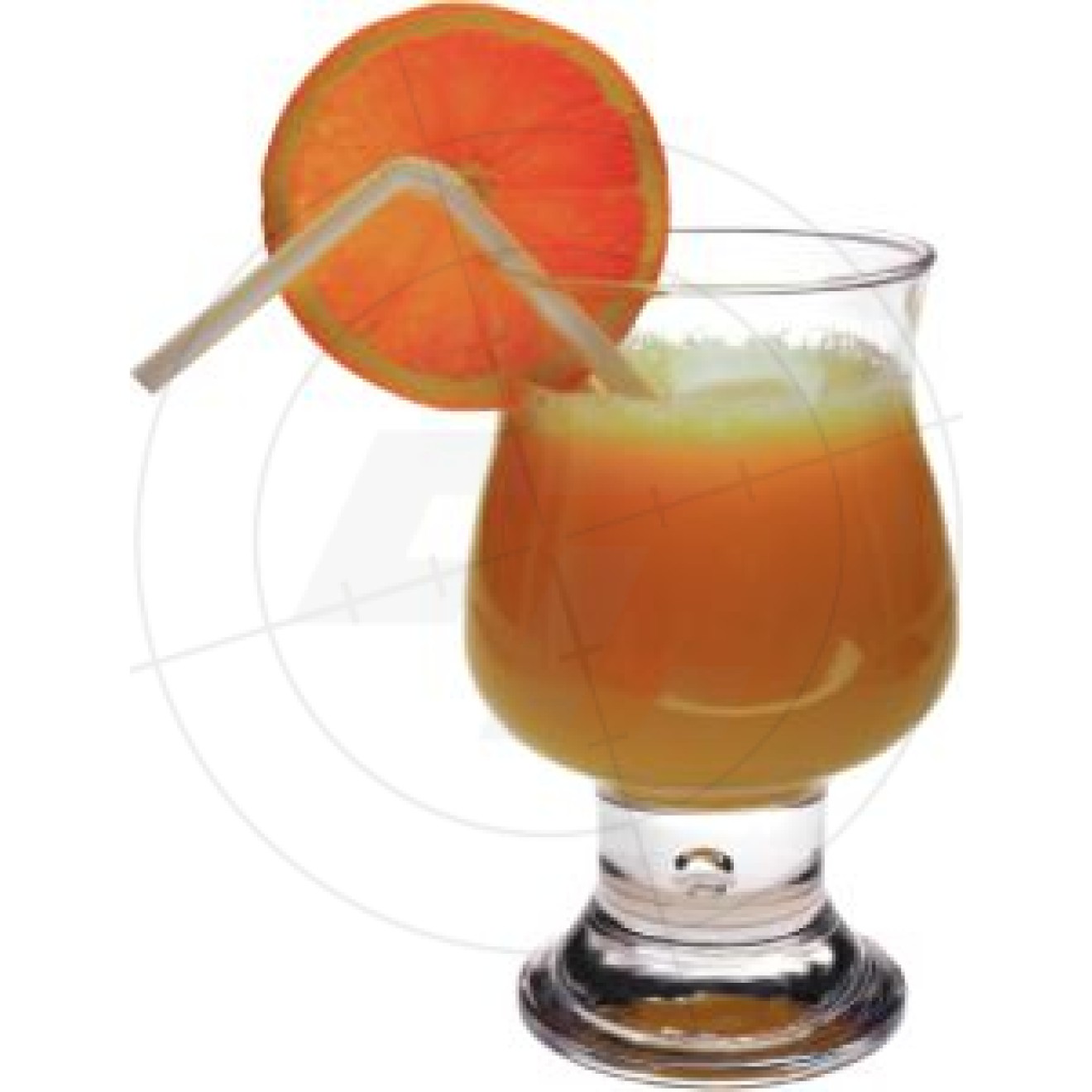 Stickers Orange juice with straw