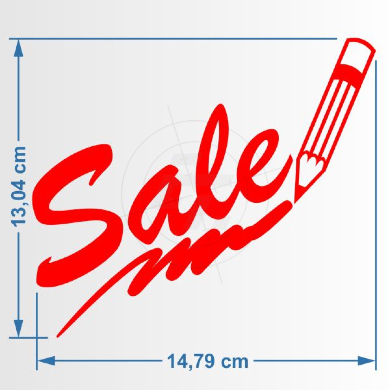 Sale, Schriftzug mit Stift