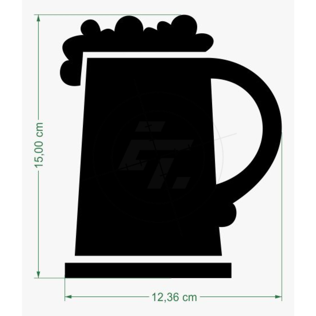 Beer glass, beer mug with froth