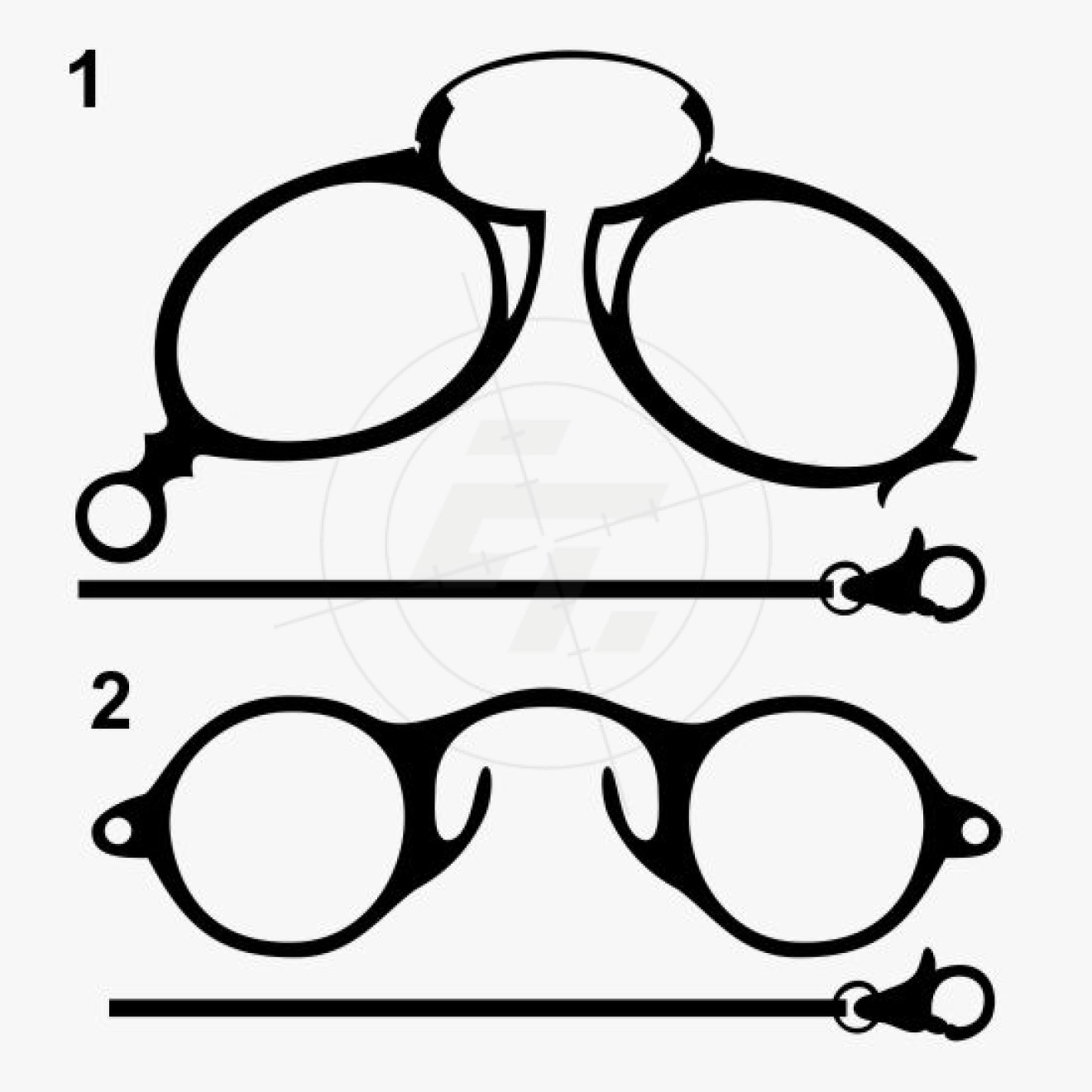 Aufkleber Brille, Kneifer, Zwicker, Brillengestell