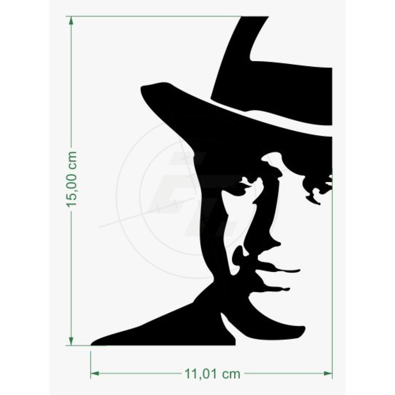 Sticker Al Capone, silhouette