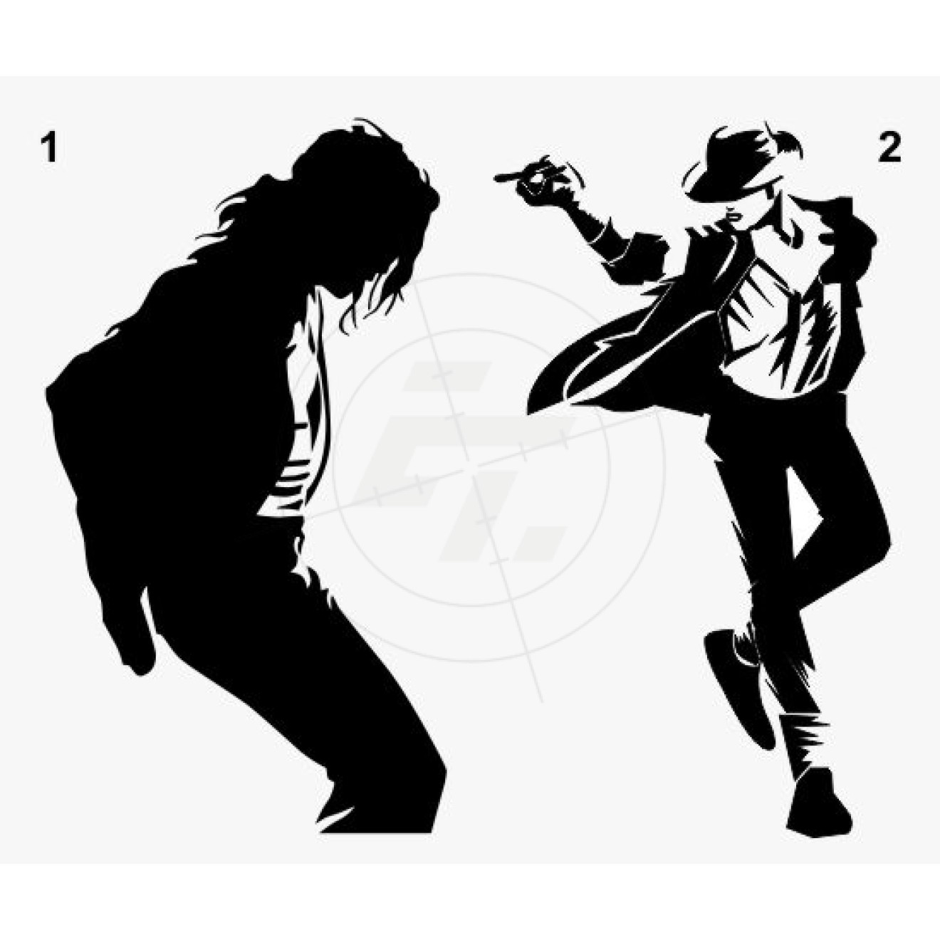 Aufkleber Michael Jackson, Silhouette