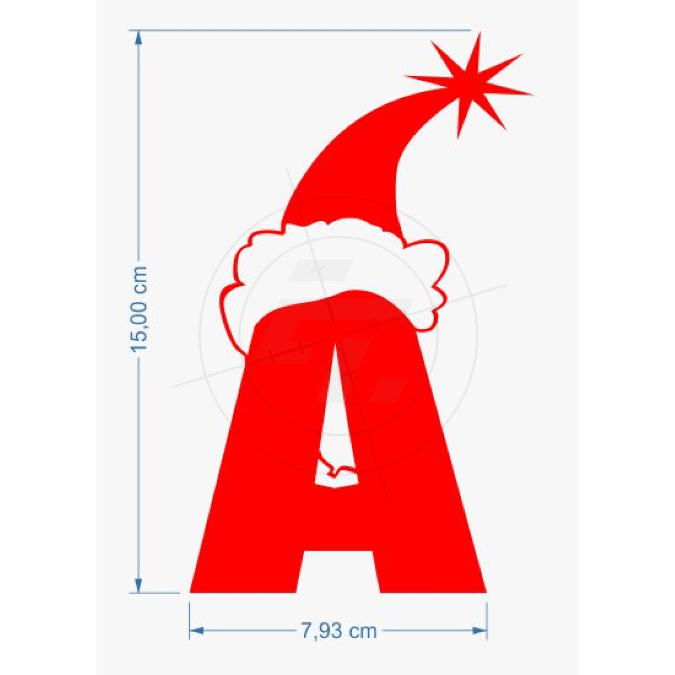 Christmassy letters alphabet