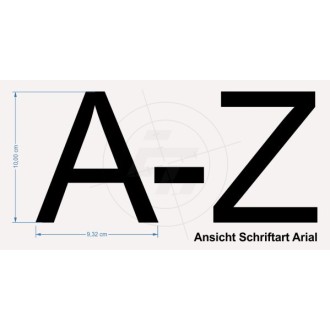 letter sticker, set A-Z, set a-z