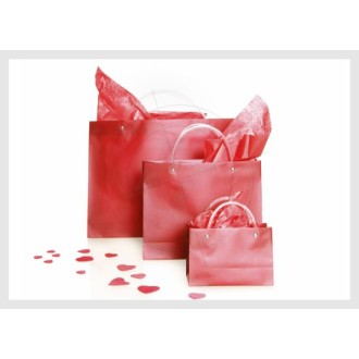 pink shopping bags