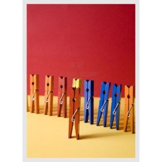 colorful clothespins