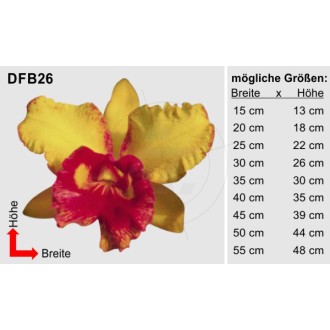 Aufkleber Orchidee, zweifarbig