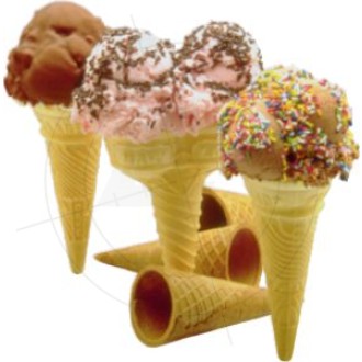 Sticker ice cream cones