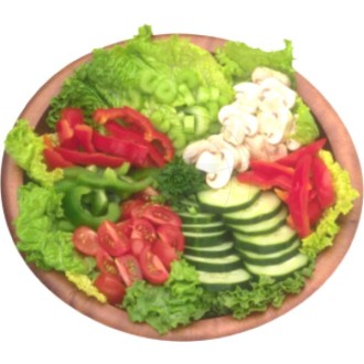 Sticker salad plate