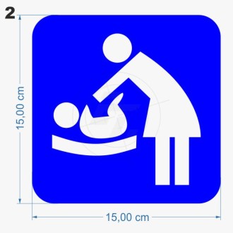 WC Aufkleber Babywickelraum