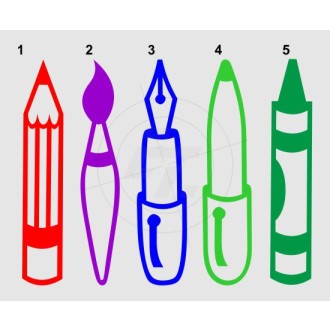 Pencil, brush, pen, pens, Edding