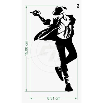 Sticker Michael Jackson, silhouette