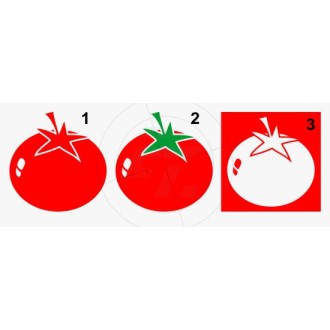 Tomatoes, tomato, monochrome and two-color