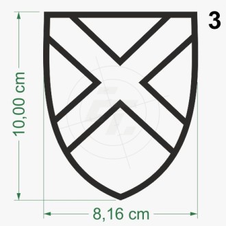 Wappen, einfache Wappenaufkleber