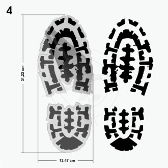 Shoeprint, ladies, gentlemen, with anti-slip laminate, set of 2