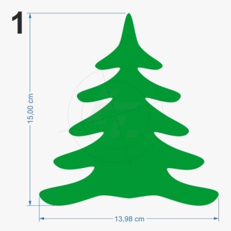 Weihnachtsbaum, Tannenbaum, Aufkleber Set